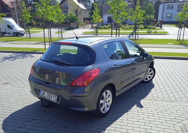 Peugeot 308 cena 14900 przebieg: 240987, rok produkcji 2009 z Gliwice małe 277